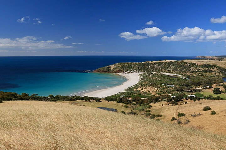 Headland and beach on Kangaroo Island