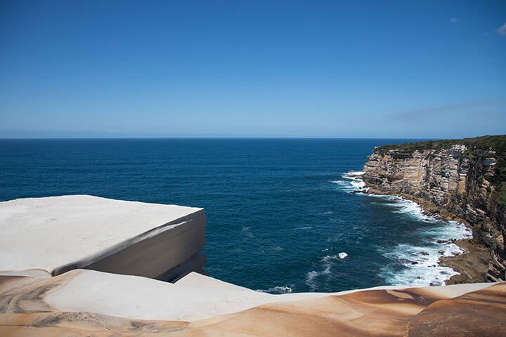 View of wedding cake rock
