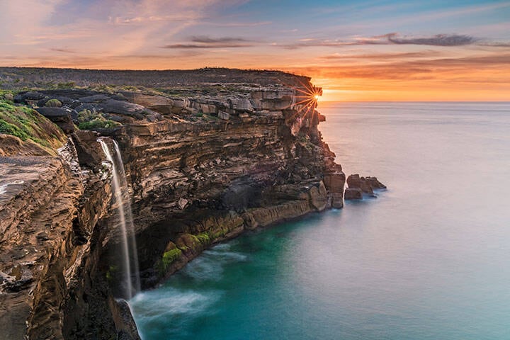 Eagle Rock and Curracurrong Falls at sunrise